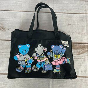 Vintage Superstar Mischief Makers Blue Bear Bag Tote Retro 10.5" x 4" x 8.5" NYC